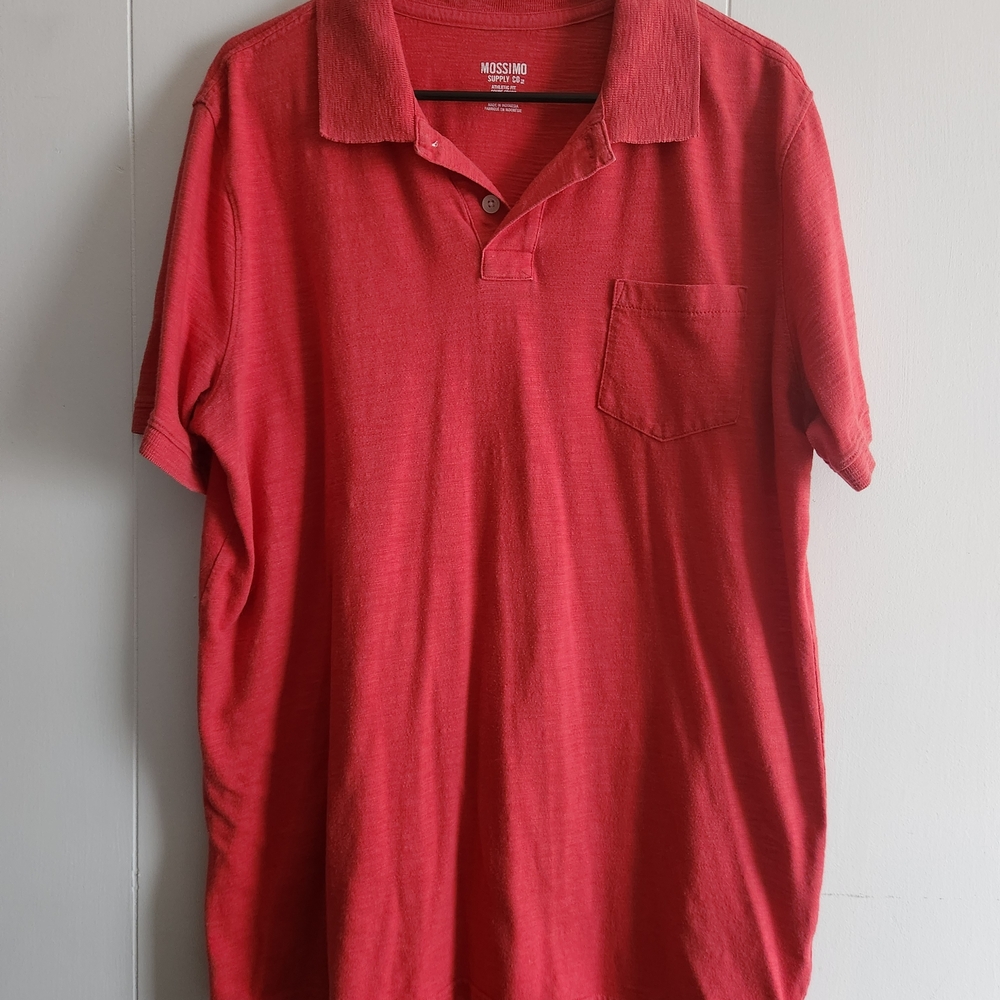 Mossimo Supply Co. Men's Red Polo Shirt